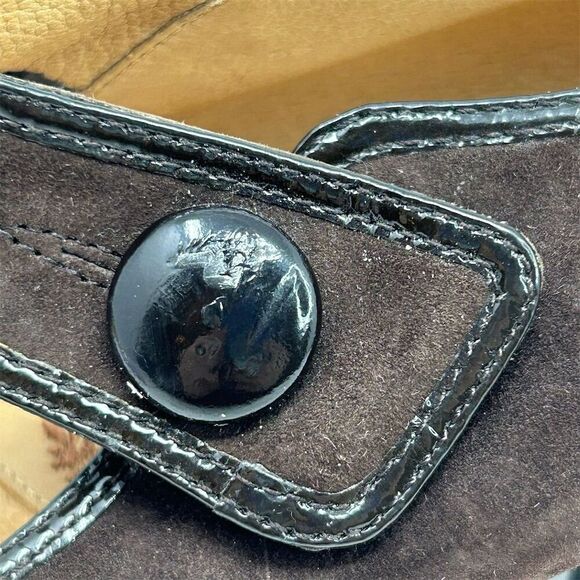 Sofft Mary Jane Chocolate Brown Suede Block Heel Pumps Size 7.5 Women's Casual - Picture 8 of 13